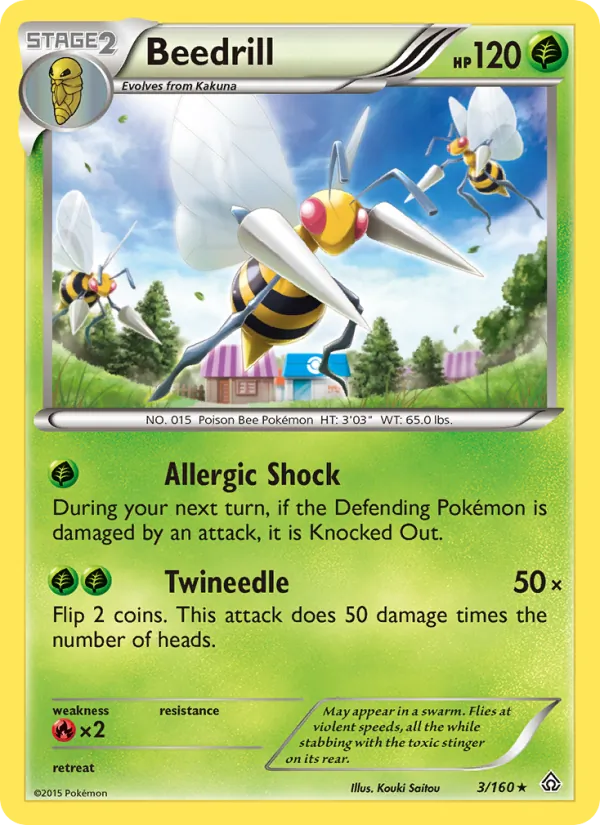 Beedrill - XY5-3 - Rare 1