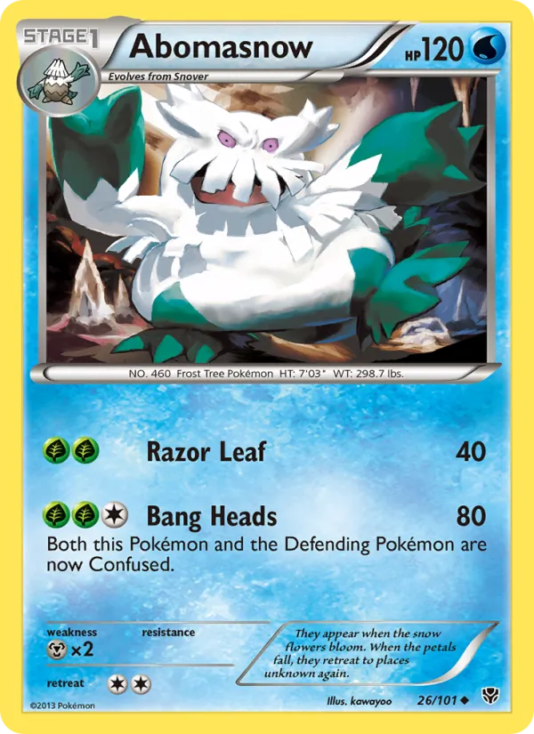 Abomasnow - PLB-26-RH - Uncommon Reverse Holo 1