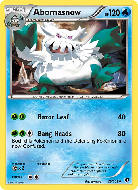 Abomasnow - PLB-26-RH - Uncommon Reverse Holo