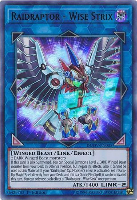 Raidraptor - Wise Strix - DUOV-EN005 - Ultra Rare
