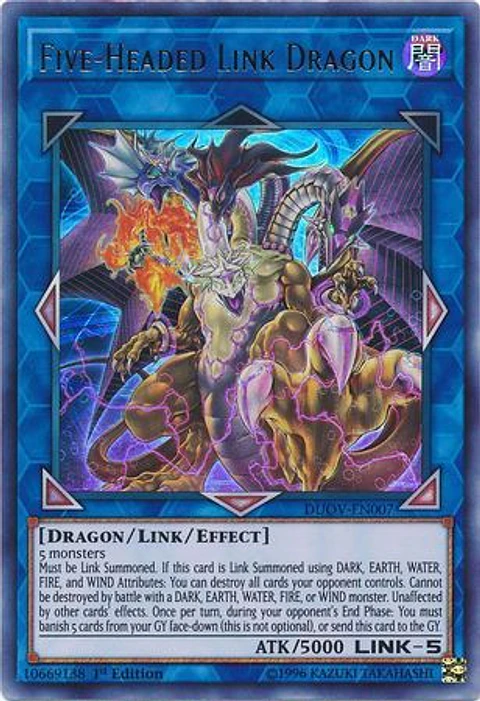 Five-Headed Link Dragon - DUOV-EN007 - Ultra Rare