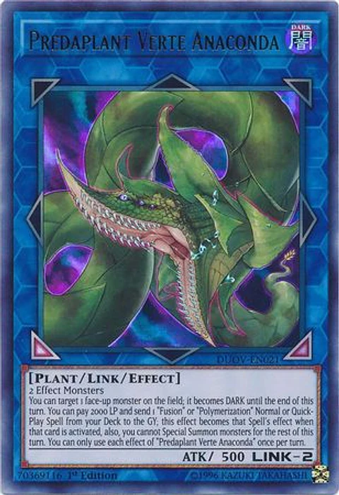 Predaplant Verte Anaconda - DUOV-EN021 - Ultra Rare