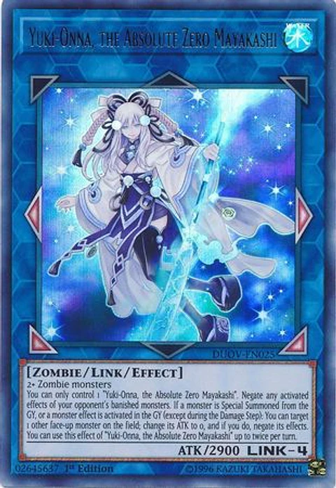 Yuki-Onna, the Absolute Zero Mayakashi - DUOV-EN025 - Ultra Rare