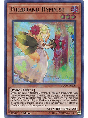 Firebrand Hymnist - DUOV-EN028 - Ultra Rare