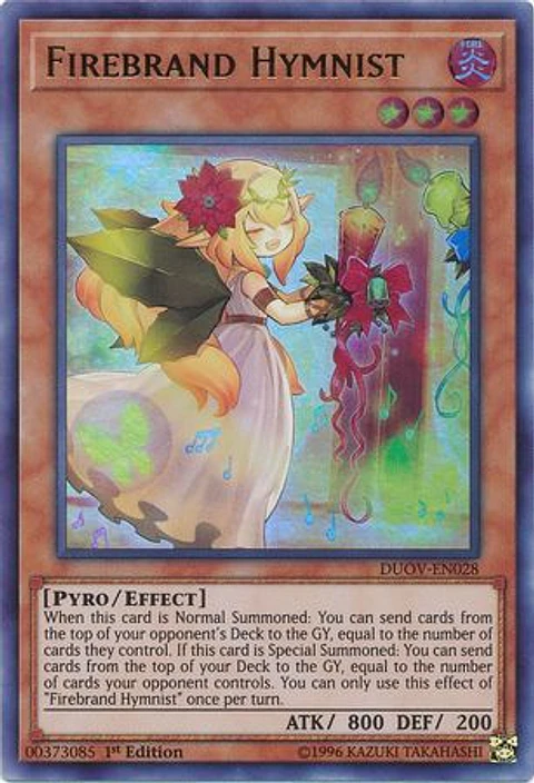 Firebrand Hymnist - DUOV-EN028 - Ultra Rare