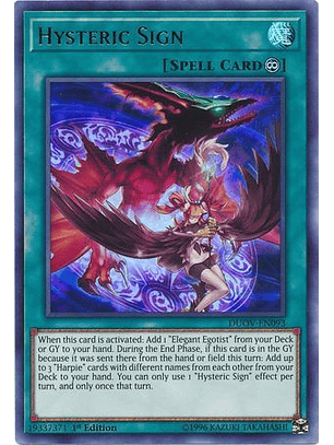 Hysteric Sign - DUOV-EN093 - Ultra Rare 