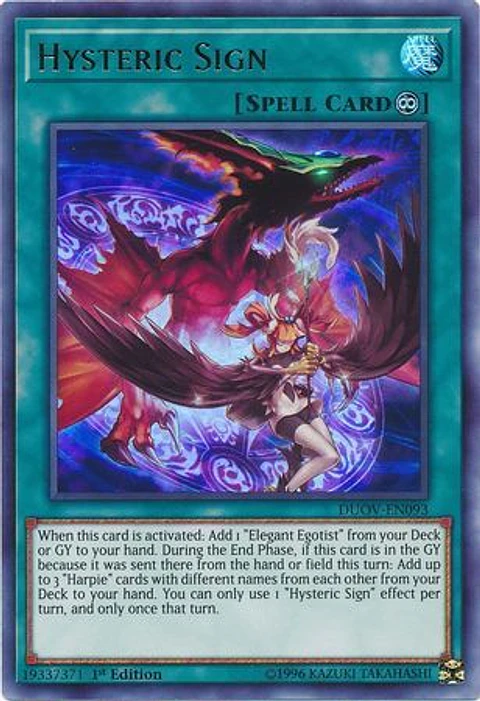 Hysteric Sign - DUOV-EN093 - Ultra Rare 