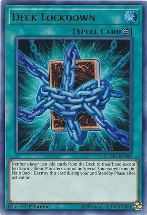 Deck Lockdown - DUOV-EN090 - Ultra Rare 