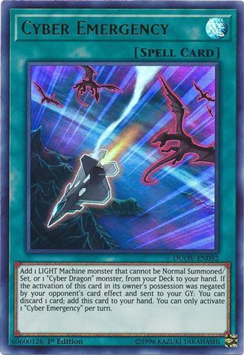 Cyber Emergency - DUOV-EN092 - Ultra Rare 