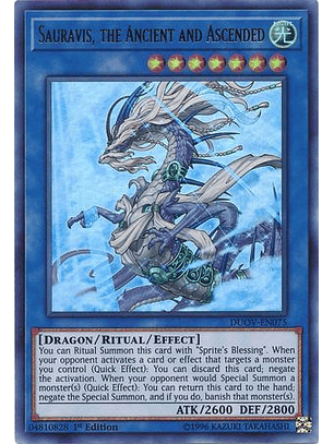 Sauravis, the Ancient and Ascended - DUOV-EN075 - Ultra Rare