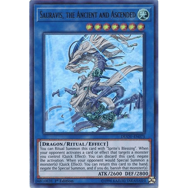 Sauravis, the Ancient and Ascended - DUOV-EN075 - Ultra Rare