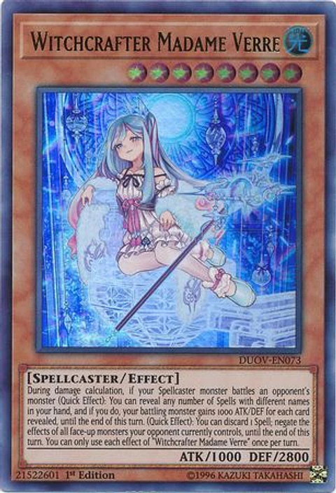 Witchcrafter Madame Verre - DUOV-EN073 - Ultra Rare