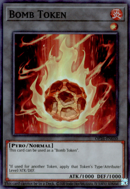 Bomb Token - OP26-EN030 - Super Rare 1