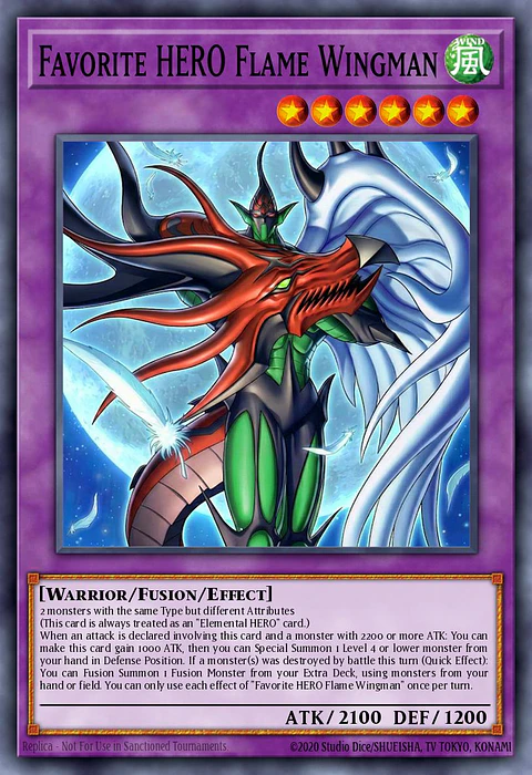 Favorite HERO Flame Wingman - MAMO-EN005 - Ultra Rare