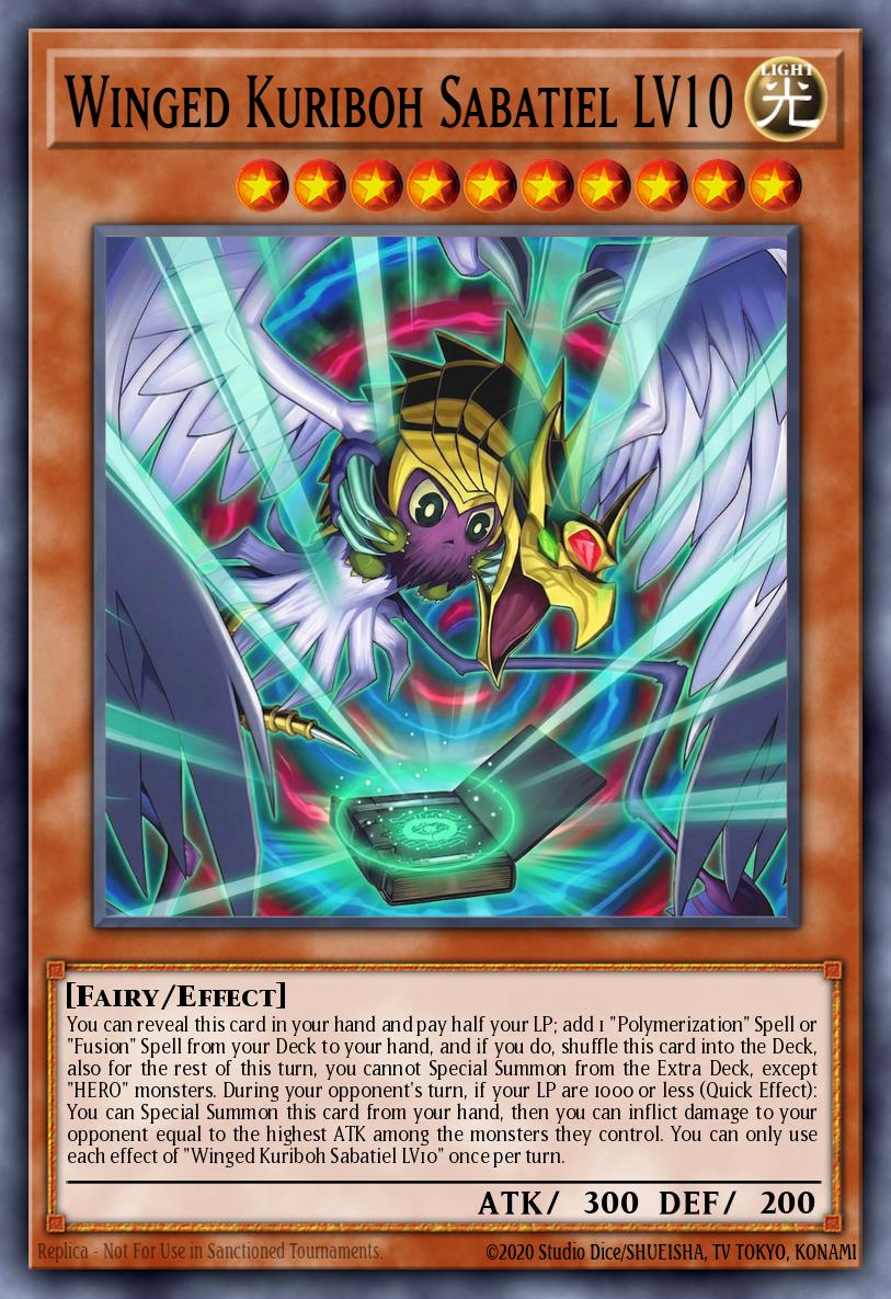 Winged Kuriboh Sabatiel LV10 - MAMO-EN006 - Ultra Rare 1