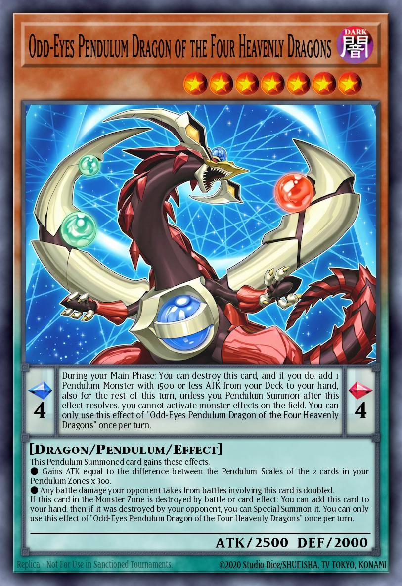 Odd-Eyes Pendulum Dragon of the Four Heavenly Dragons - MAMO-EN013 - Ultra Rare 1