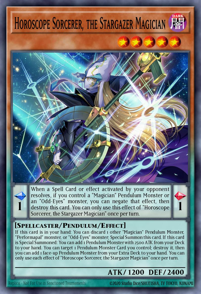 Horoscope Sorcerer, the Stargazer Magician - MAMO-EN014 - Ultra Rare 1