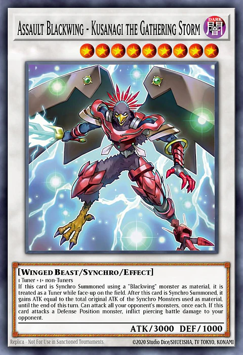 Assault Blackwing - Kusanagi the Gathering Storm - MAMO-EN026 - Ultra Rare