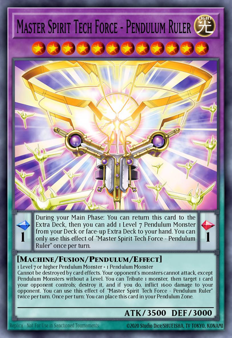 Master Spirit Tech Force - Pendulum Ruler - MAMO-EN027 - Ultra Rare 1