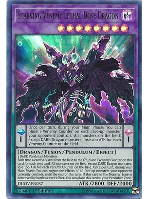 Starving Venemy Lethal Dose Dragon - DUOV-EN037 - Ultra Rare