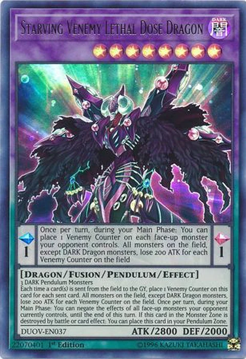 Starving Venemy Lethal Dose Dragon - DUOV-EN037 - Ultra Rare