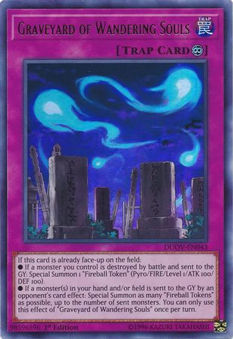 Graveyard of Wandering Souls - DUOV-EN043 - Ultra Rare