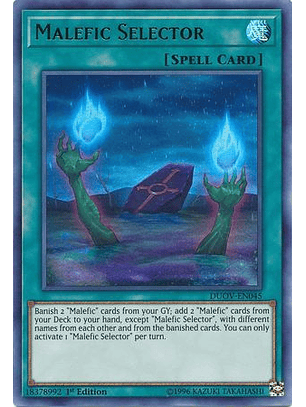 Malefic Selector - DUOV-EN045 - Ultra Rare 