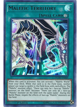 Malefic Territory - DUOV-EN049 - Ultra Rare