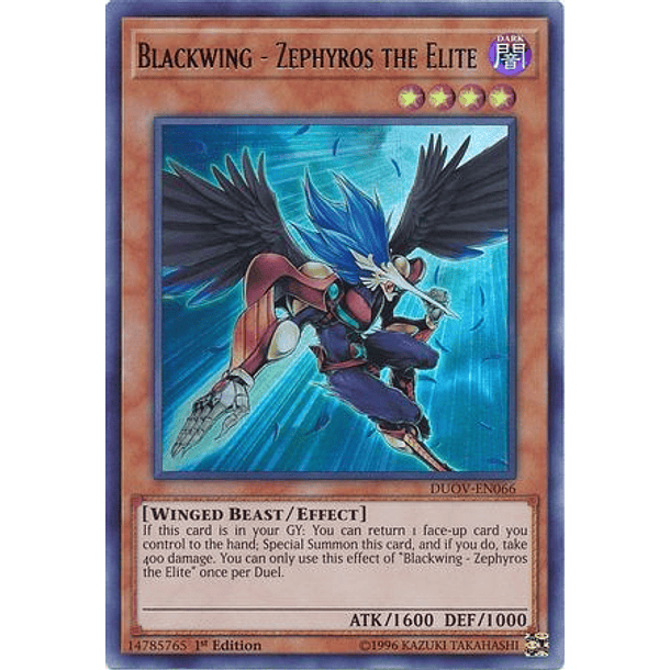 Blackwing - Zephyros the Elite - DUOV-EN066 - Ultra Rare