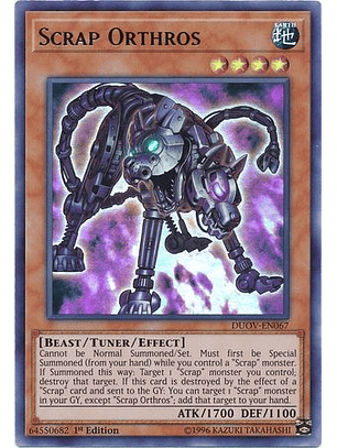 Scrap Orthros - DUOV-EN067 - Ultra Rare 