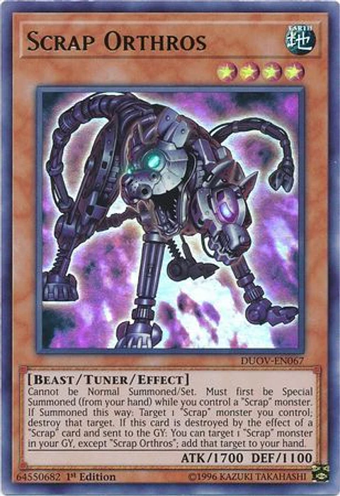 Scrap Orthros - DUOV-EN067 - Ultra Rare 