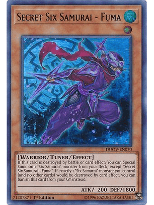 Secret Six Samurai - Fuma - DUOV-EN070 - Ultra Rare