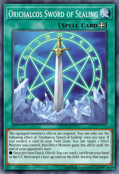 Orichalcos Sword of Sealing - MAMO-EN022 - Secret Rare