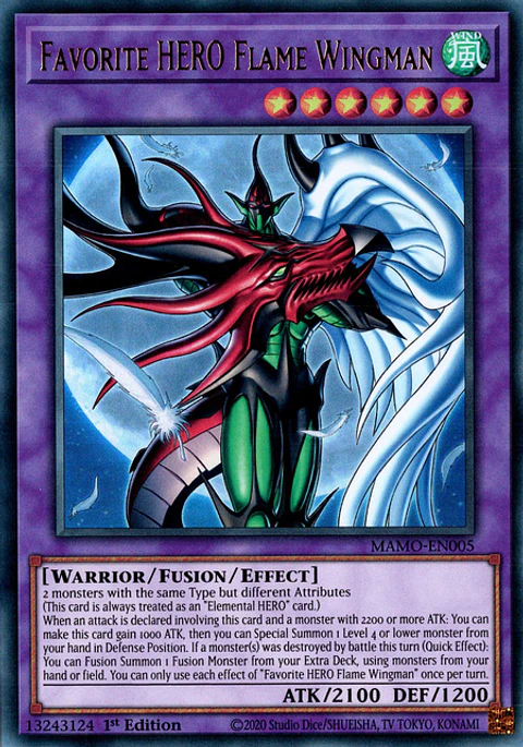 Favorite HERO Flame Wingman - MAMO-EN005 - Ultra Rare
