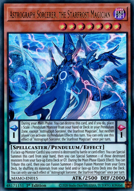 Astrograph Sorcerer, the Starfrost Magician - MAMO-EN015 - Ultra Rare 1