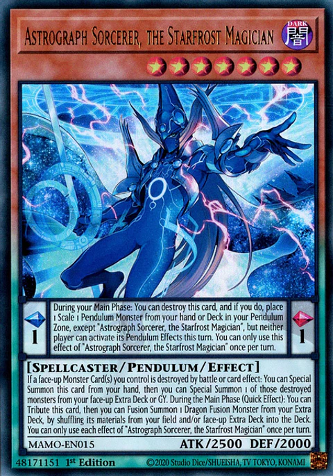 Astrograph Sorcerer, the Starfrost Magician - MAMO-EN015 - Ultra Rare