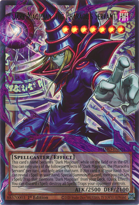 Dark Magician, the Pharaoh's Servant - MAMO-EN001 - Ultra Rare (Extended Art)