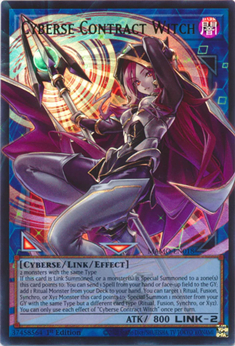 Cyberse Contract Witch - MAMO-EN018 - Ultra Rare (Extended Art)