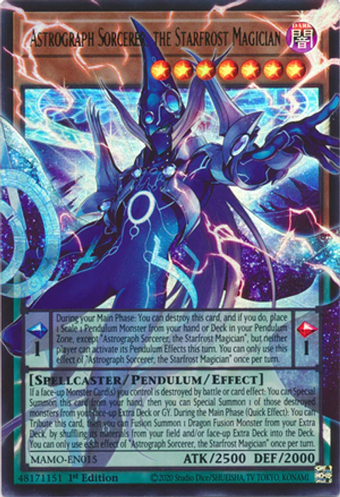 Astrograph Sorcerer, the Starfrost Magician - MAMO-EN015 - Ultra Rare (Extended Art)