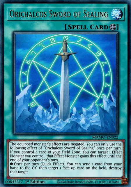 Orichalcos Sword of Sealing - MAMO-EN022 - Ultra Rare 1