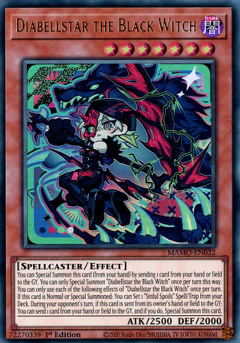 Diabellstar the Black Witch - MAMO-EN032 - Ultra Rare