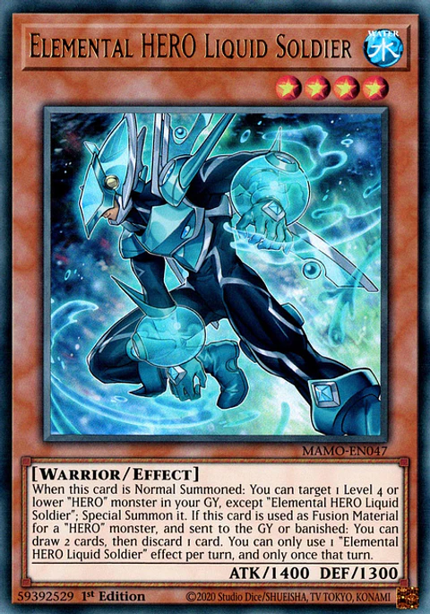 Elemental HERO Liquid Soldier - MAMO-EN047 - Ultra Rare