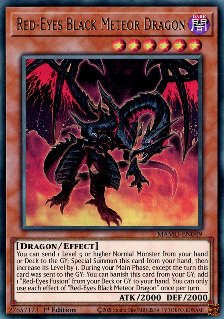 Red-Eyes Black Meteor Dragon - MAMO-EN049 - Ultra Rare 1