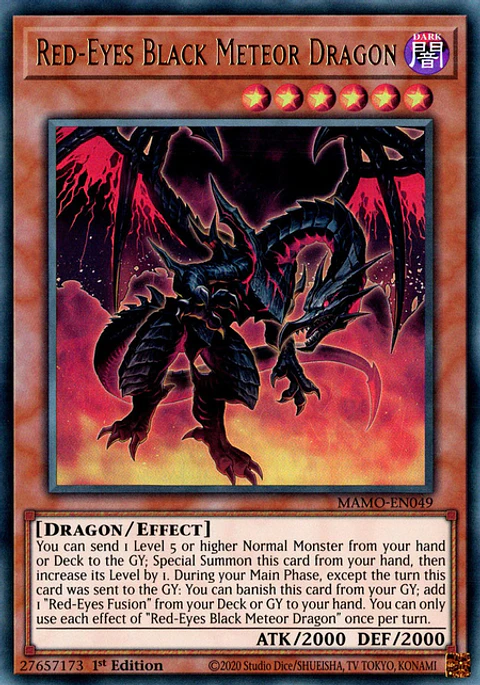 Red-Eyes Black Meteor Dragon - MAMO-EN049 - Ultra Rare