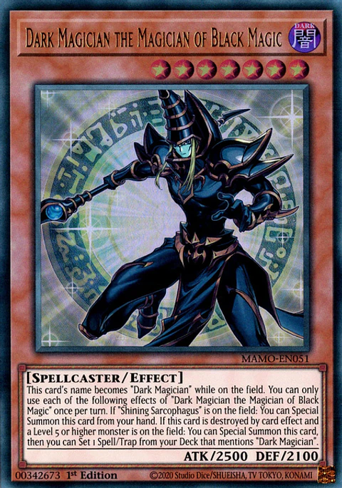 Dark Magician the Magician of Black Magic - MAMO-EN051 - Ultra Rare