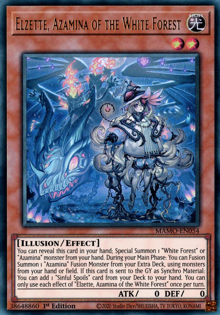 Elzette, Azamina of the White Forest - MAMO-EN054 - Ultra Rare 1