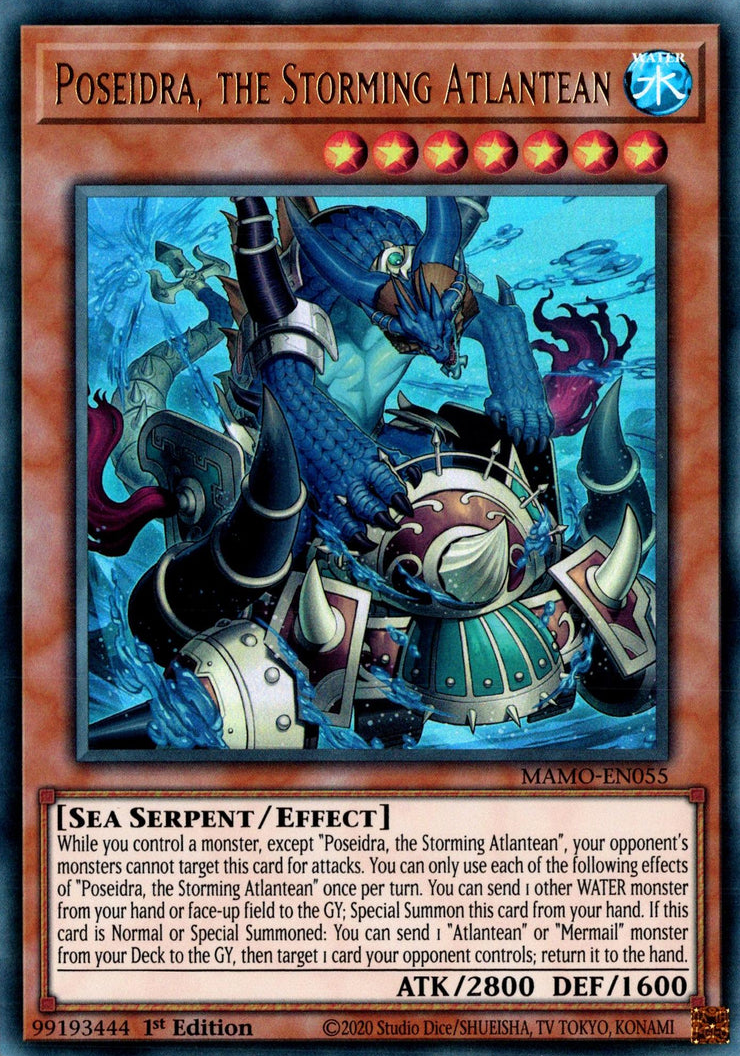Poseidra, the Storming Atlantean - MAMO-EN055 - Ultra Rare 1