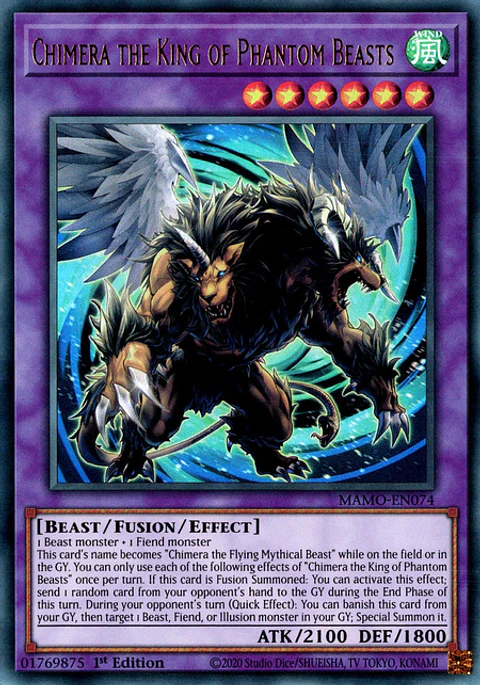 Chimera the King of Phantom Beasts - MAMO-EN074 - Ultra Rare