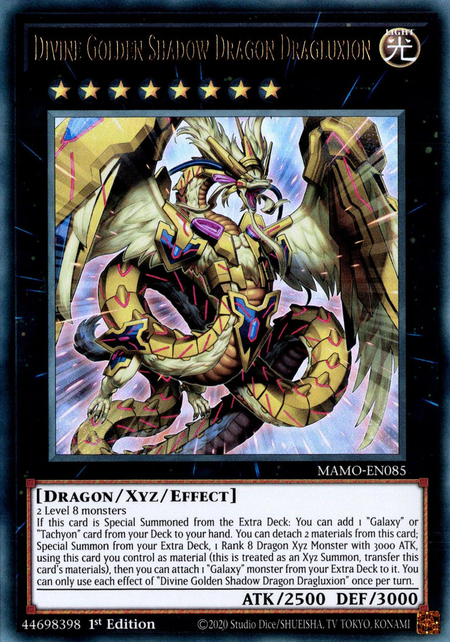Divine Golden Shadow Dragon Dragluxion - MAMO-EN085 - Ultra Rare 1