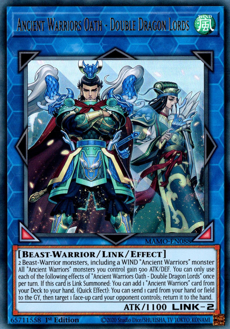 Ancient Warriors Oath - Double Dragon Lords - MAMO-EN088 - Ultra Rare 1